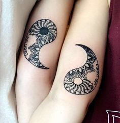 Yin and Yang Couple Tattoo